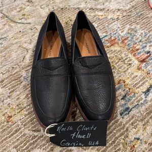 Lucky Brande Black Leather Loafers, NWOB, 9.5